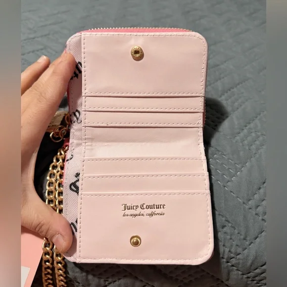 Juicy Couture Pink Wallet with Gold Accents - Picture 6 of 9